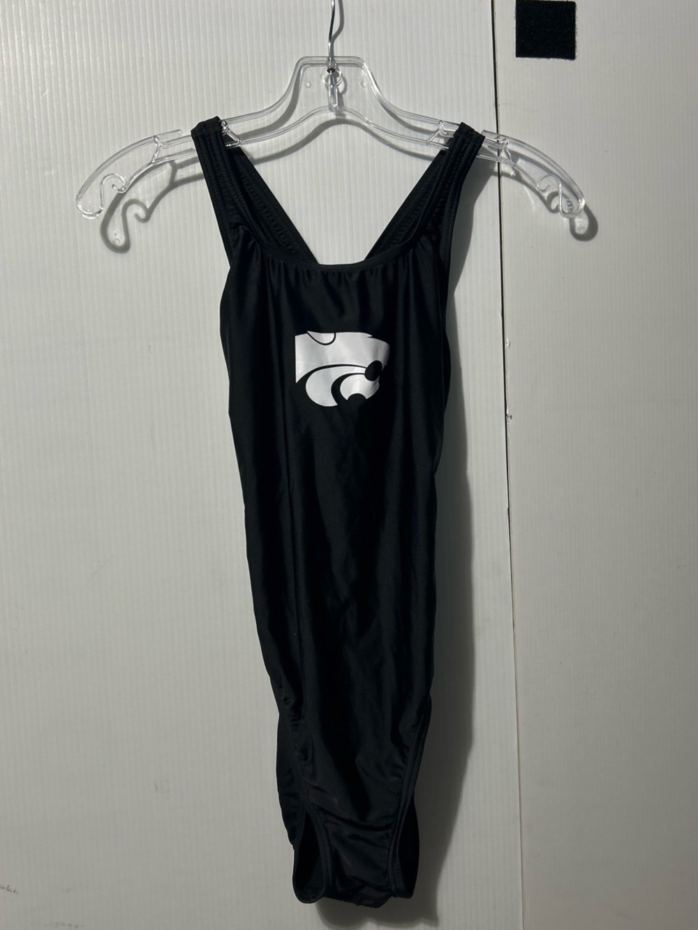 Speedo Black One-Piece Swimsuit with White Logo
